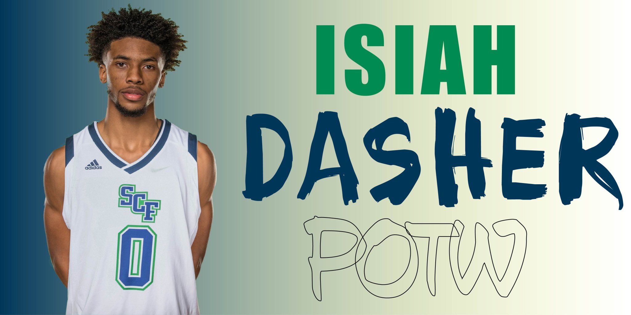 Isiah Dasher Named FCSAA State/NJCAA Region 8 Player of the Week